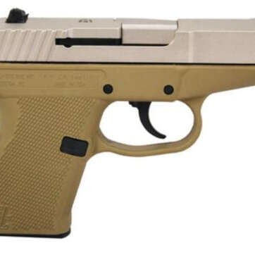 Kel-Tec P-11 9mm 3.1 Barrel Nickel Boron Slide Tan Grip/Frame 10rd - Handsguns | American Guns & Ammo