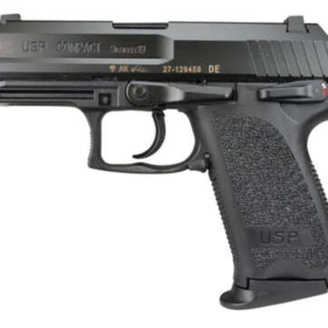 HK USP9 Compact (V1) DA/SA, safety/decocking lever on left, two 10rd magazines - Handsguns | American Guns & Ammo