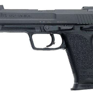 HK USP Tactical, V1, DA/SA, Full Size, 45ACP, 5.09" Threaded Barrel, Polymer Frame, Black, 3 Dot Sights, Safety/Decocker, 12Rd, 2 Magazines HK USP Tactical, V1, DA/SA, Full Size, 45ACP, 5.09" Threaded Barrel, Polymer Frame, Black, 3 Dot Sights, Safety/Decocker, 12Rd, 2 Magazines - Handsguns - American Guns & Ammo