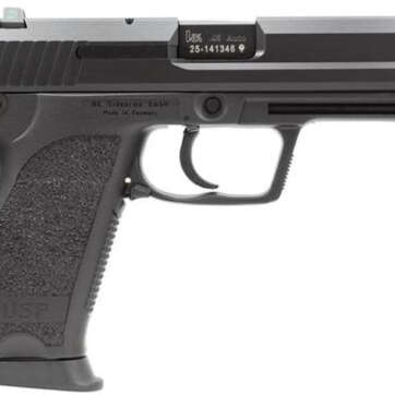 HK USP45 (V1) DA/SA, safety/decocking lever on left, three 12rd magazines and night sights - Handsguns - American Guns & Ammo