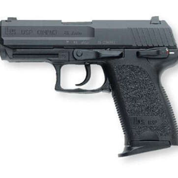 HK USP45 Compact (V1) DA/SA, safety/decocking lever on left, three 8rd magazines and night sights - Handsguns | American Guns & Ammo