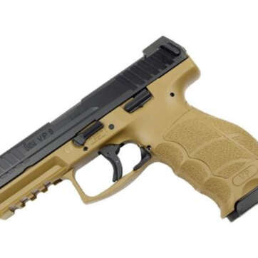 HK VP9 9mm Flat Dark Earth 4" Barrel Nite Sites 15 Rd Mag - Handsguns | American Guns & Ammo