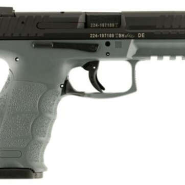 HK VP9, 9mm, 4.09", 10rd, Night Sights, Gray Frame, Black Slide - Handsguns - American Guns & Ammo