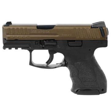 HK VP9SK, 9mm, 3.39", Midnight Bronze Finish, 2- 10rd Mags - Handsguns - American Guns & Ammo