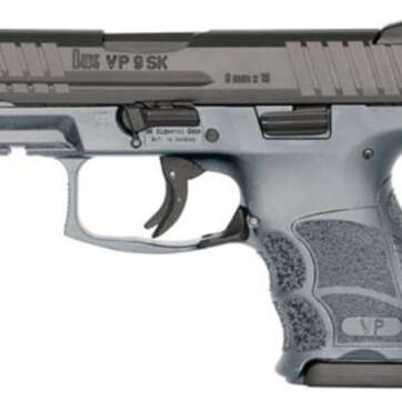 HK VP9SK Subcompact 9mm, 3.39", 10rd, Grey Frame, Black Slide - Handsguns - American Guns & Ammo