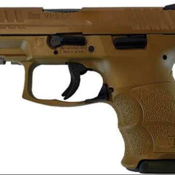 HK VP9SK, 9mm, 3.39" Barrel Brown Cerakote Slide, Flat Dark Earth Frame, 2- 10rd Mags - Handsguns - American Guns & Ammo