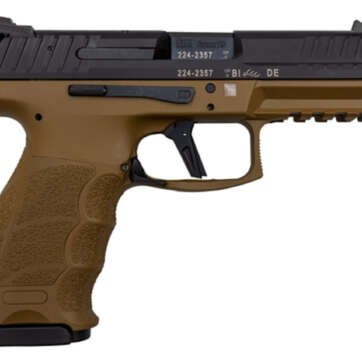 HK VP9 LWG Custom 9mm 4" Barrel FDE Frame Wilson Night Sights 2- 15rd Mags - Handsguns | American Guns & Ammo
