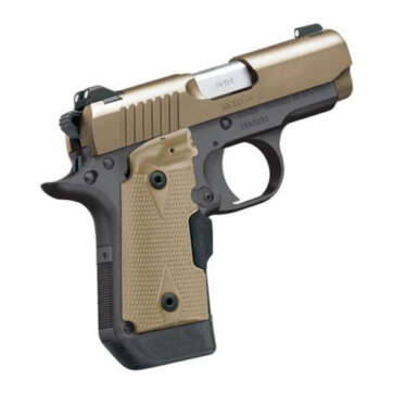 Kimber Micro 9 Desert Tan Crimson Trace Laser Grip, 2 Mags 6/7 rd Mags - Handsguns | American Guns & Ammo