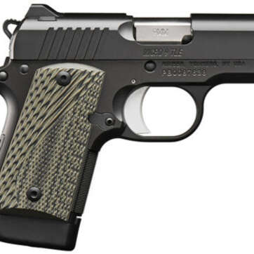 Kimber Micro 9 TLE 9mm, 4.07" Barrel, Thumb Safety, G-10 Grips, Matte Black, 7rd - Handsguns | American Guns & Ammo