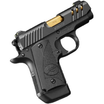 Kimber Micro 9 ESV 9mm, 3.15", Black, TiN Gold Barrel, 7rd - Handsguns - American Guns & Ammo