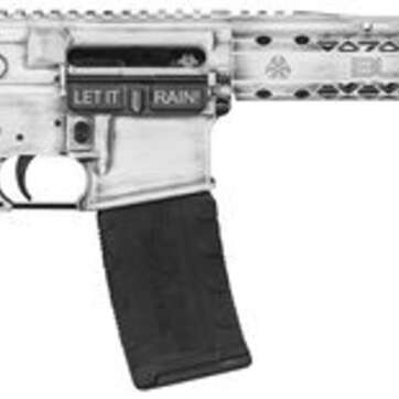 Black Rain Fusion AR Pistol 5.56/.223, 10.5" Barrel, Rubber White Battleworn, 30rd - Handsguns | American Guns & Ammo