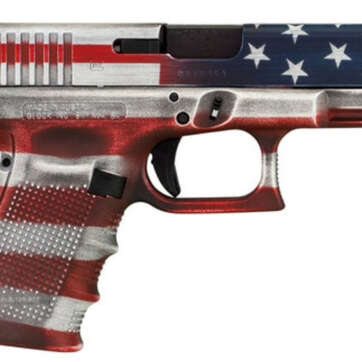 Glock G19 Gen4, 9mm, 4.02" Barrel, 15rd, American Flag Cerakote - Handsguns | American Guns & Ammo