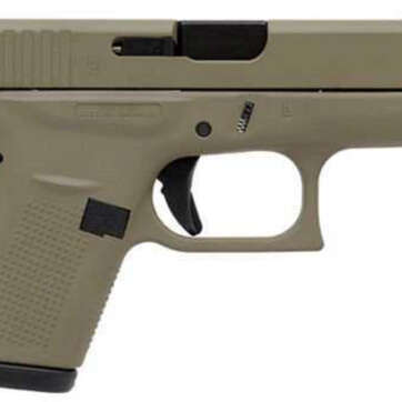 Glock G42, .380 ACP, 3.25" Barrel, 6rd, Flat Dark Earth - Handsguns - American Guns & Ammo