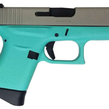 Glock G43, 9mm, 3.39" Barrel, 6rd, Robin Egg Blue - Handsguns | American Guns & Ammo