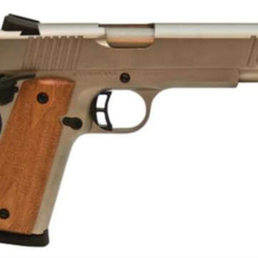 Citadel M-1911 Full Size .45Acp 5 Inch Barrel Brushed Nickel Finish Wood Grip 8 Round - Handsguns | American Guns & Ammo