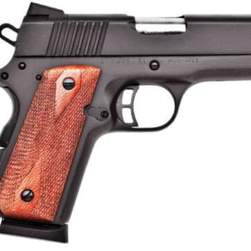 Citadel M-1911 Compact Single 9mm 3.5" Barrel, Wood Grip Black, 7rd - Handsguns | American Guns & Ammo