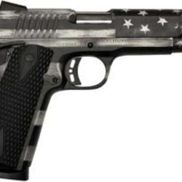 Citadel 1911 A1, 9mm, 5", 10rd, USA Flag, Battleworn Gray - Handsguns - American Guns & Ammo