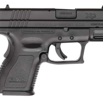 Springfield XD 9mm, 3 Inch, Black, 2006 package, Trijicon Night Sights, One 10 rd, One 16 rd Mag - Handsguns | American Guns & Ammo