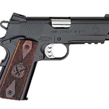 Springfield 1911 45 ACP, 4", 7rd, Cocobolo Grips, Black Armory Kote - Handsguns - American Guns & Ammo