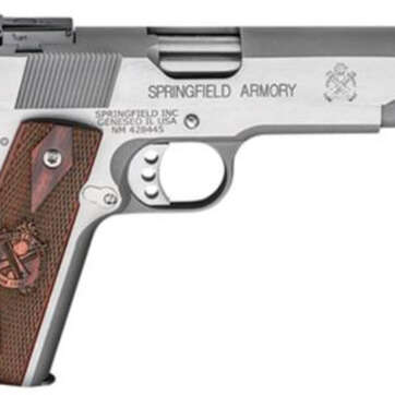 Springfield Range Officer 9mm, 5", Adjustable Sights, Stainless Steel - Handsguns | American Guns & Ammo