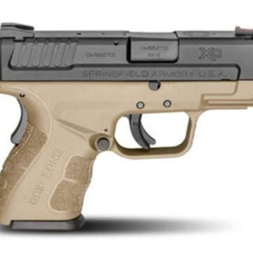 Springfield XDG Mod.2 Sub-Compact 9mm 3" Barrel Flat Dark Earth Finish, X-Tension - Handsguns | American Guns & Ammo