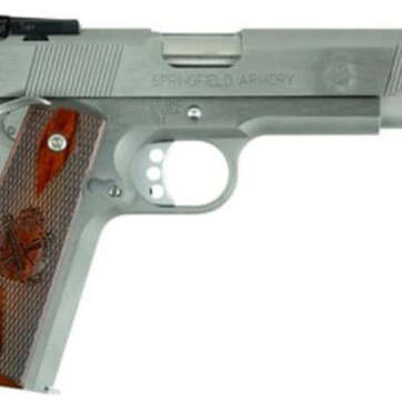 Springfield 1911 Target, 45 ACP, 5", 7rd, Stainless Steel - Handsguns - American Guns & Ammo