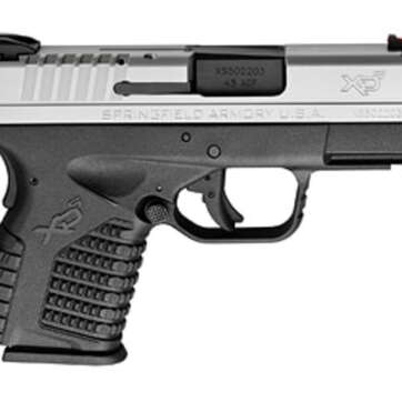 Springfield XD-S, 45 ACP, 3.3", 5rd, Black Grip, Stainless Steel Slide - Handsguns - American Guns & Ammo