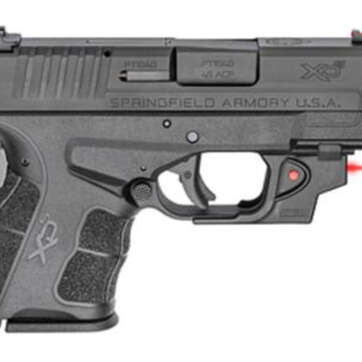 Springfield XD-S Mod.2, 45 ACP, 3.3", Ameriglo Pro-Glo Front Sight, Tactical Rack Rear Sight, Viridian Laser, 5/6rd - Handsguns - American Guns & Ammo