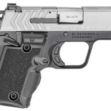 Springfield 911 380 ACP, Stainless Steel, Green Laser, 6rd - Handsguns - American Guns & Ammo