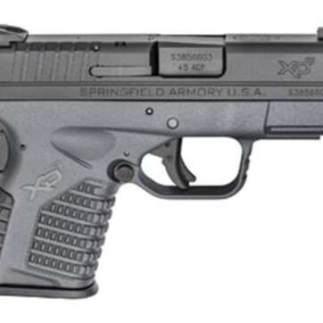 Springfield, XDS, 45 ACP, 3.3" Barrel, Polymer Frame, Grey Finish, Fiber Optic Front Sight, 6Rd Mag - Handsguns - American Guns & Ammo