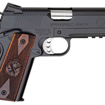Springfield 1911 Champion Operator Lightweight 45 ACP, 4", Cocobolo Grip, Black Hardcoat Frame, Black Carbon Steel Slide, 7rd - Handsguns - American Guns & Ammo