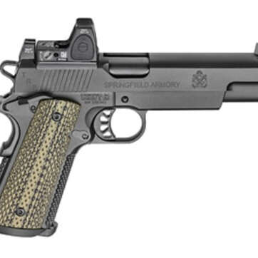 Springfield 1911 TRP Operator 10mm, 5" SS Barrel, RMR Sight, Olive G10, Black, 8rd - Handsguns - American Guns & Ammo