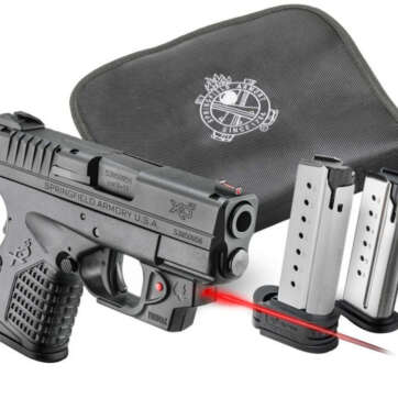 Springfield XD-S 45 Conceal Kit, Laser 3.3" Barrel Viridian Red Laser, Notebook Holster & 2 Mags - Handsguns - American Guns & Ammo