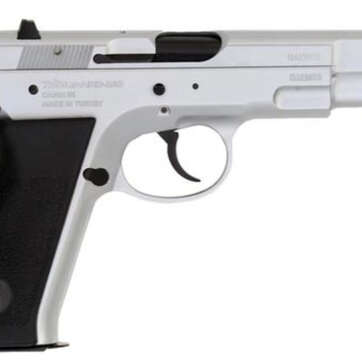 TriStar S-120 Pistol 9mm 4.7" Barrel, Black Checkered Grips Chrome, 17rd - Handsguns - American Guns & Ammo