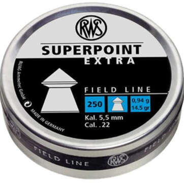 RWS Superpoint Pellets .22 Super Point Extra, 250/Tin - Air Guns & BB Guns | American Guns & Ammo