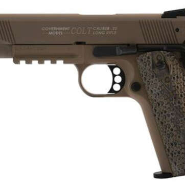 Walther Colt 1911 .22 L.R. Rail Gun Flat Dark Earth 12 Round, 1 Mag - Handsguns | American Guns & Ammo