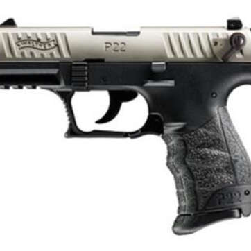 Walther P22 QD 22 (LR) 3.42" Barrel Nickel Slide 10rd Mag - Handsguns - American Guns & Ammo