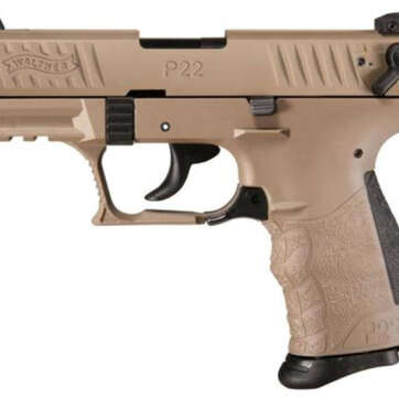 Walther P22 QD 22 (LR) 3.42" Barrel Flat Dark Earth 10rd Mag - Handsguns | American Guns & Ammo