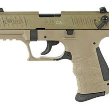 Walther P22, .22 LR, 3.42" Barrel, 10rd, Flat Dark Earth, California Compliant - Handsguns - American Guns & Ammo