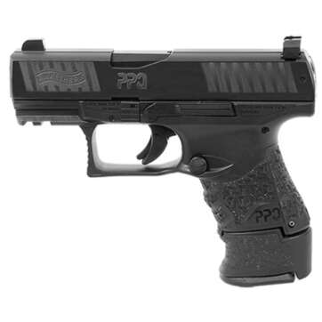 Walther PPQ M2 Sub-Compact, 9mm, 3.5" Barrel, 10rd/15rd, Night Sights, Black - Handsguns - American Guns & Ammo