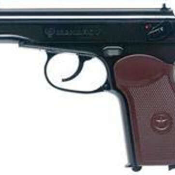 Umarex Legends Makarov, .177 BB, 2.8" Barrel, 16rd, Black/Brown - Competition Guns | American Guns & Ammo