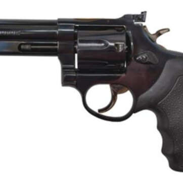 Taurus 66 Standard 357 Mag, 4" Barrel, Adj Sight, Black Grip, Blued, 7rd - Handsguns | American Guns & Ammo