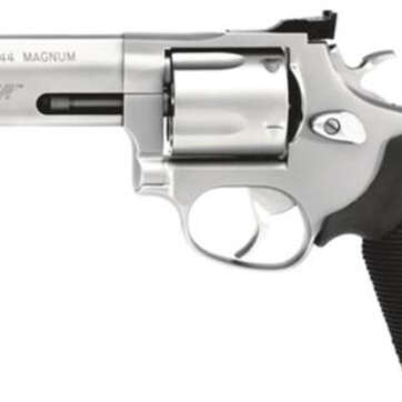 Taurus 44 Tracker 44 RemMag 4" Barrel Adjustable Sights Ported Ribber Grip SS Finish 5rd - Handsguns | American Guns & Ammo