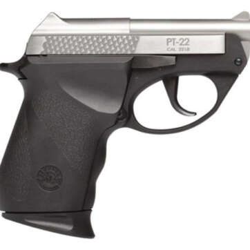 Taurus PT22, Sub-Compact, 22 LR, 2.8" Barrel, Polymer Frame, Black/Stainless Finish, 8Rd, 1 Magazine - Handsguns - American Guns & Ammo