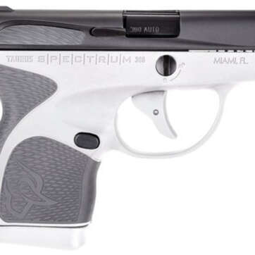 Taurus Spectrum, .380 ACP, 2.8" Barrel, 7rd, White Frame, Gray Grip - Handsguns | American Guns & Ammo