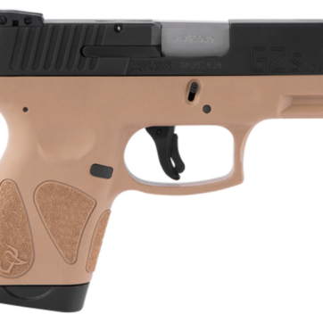 Taurus, G2S, Single Action, Sub Compact Pistol, 40 S&W, 3.25" Barrel, Polymer Frame, Tan Finish, Fixed Front Sight With Adjustable Rear, 7 Round, 2 Magazines - Handsguns | American Guns & Ammo