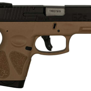 Taurus G2S, 9mm, 3.26", 7rd, Black Carbon Slide, Tan Frame - Handsguns | American Guns & Ammo
