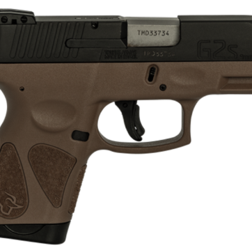 Taurus G2S, 9mm, 3.26" Barrel, 7rd, Black Slide, Brown - Handsguns | American Guns & Ammo