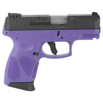 Taurus G2C2C Compact Pistol 9MM 3.2" Barrel, Dark Purple Frame, Blue Slide, Adjustable Sights, 12Rd Mag - Handsguns | American Guns & Ammo
