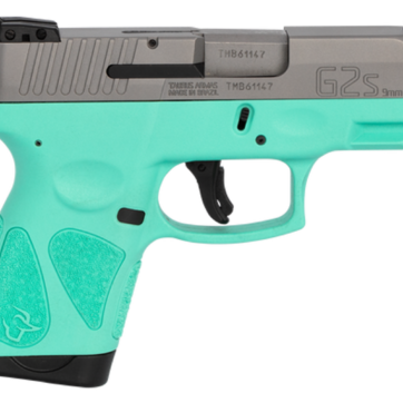 Taurus G2S, 9mm, 3.26" Barrel, 7rd, Stainless Slide, Cyan - Handsguns | American Guns & Ammo